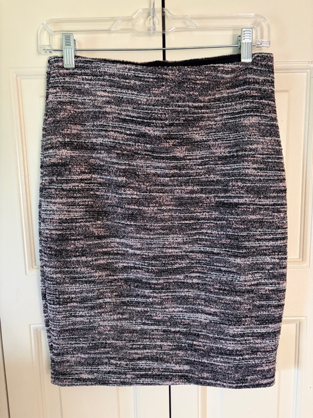 Express Pencil Business Office Preppy Chic Moveable Tweed Look Stylish Sz S